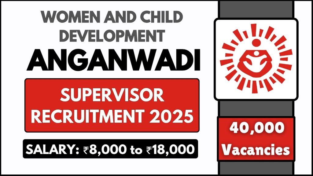 Anganwadi Supervisor Recruitment 2025